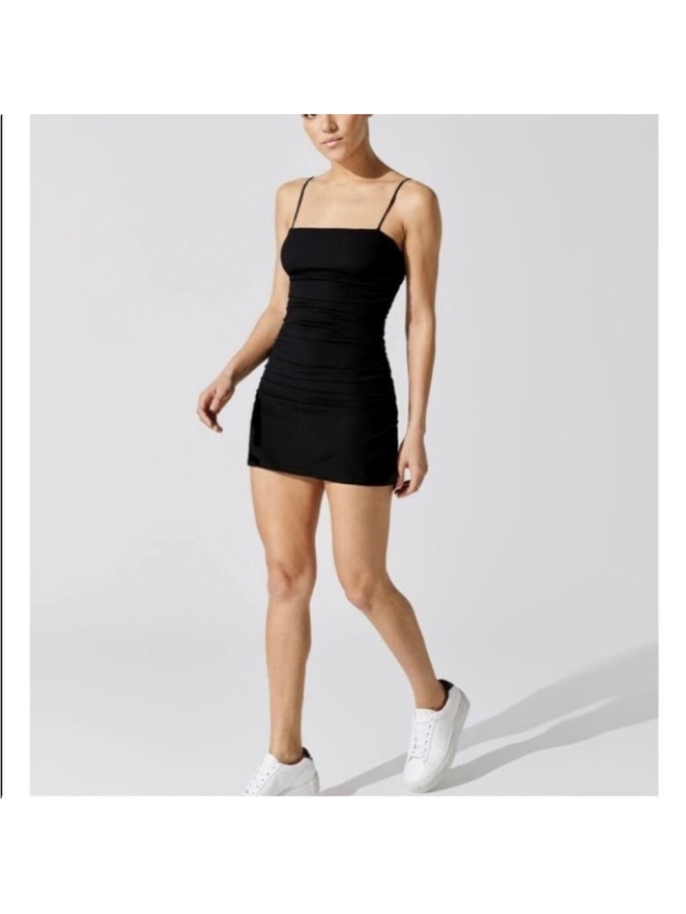 WeWoreWhat Ronnie Ruched Gathered Dress in Black